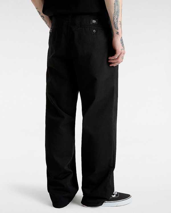Black Men Vans Authentic Chino Loose Pants Canada | VN2143679