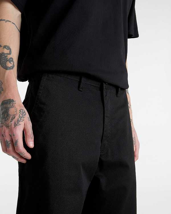 Black Men Vans Authentic Chino Loose Pants Canada | VN2143679