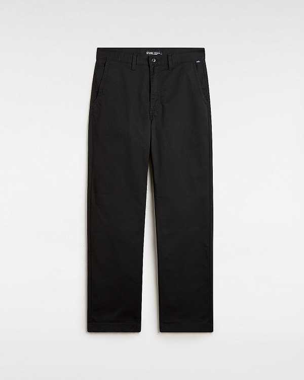 Black Men Vans Authentic Chino Relaxed Pants Canada | VN0519643