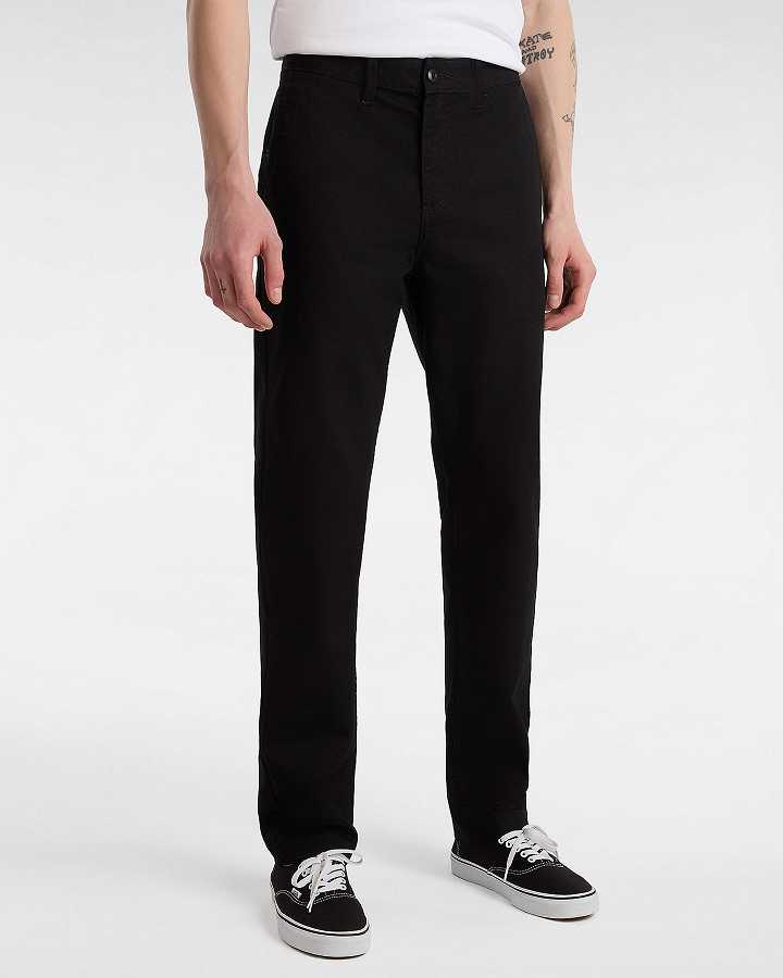 Black Men Vans Authentic Chino Slim Pants Canada | VN6980253
