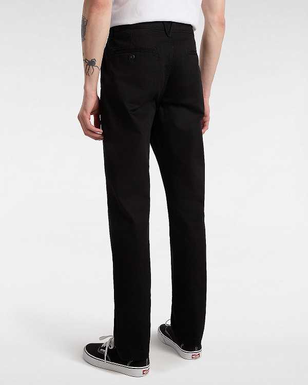 Black Men Vans Authentic Chino Slim Pants Canada | VN6980253