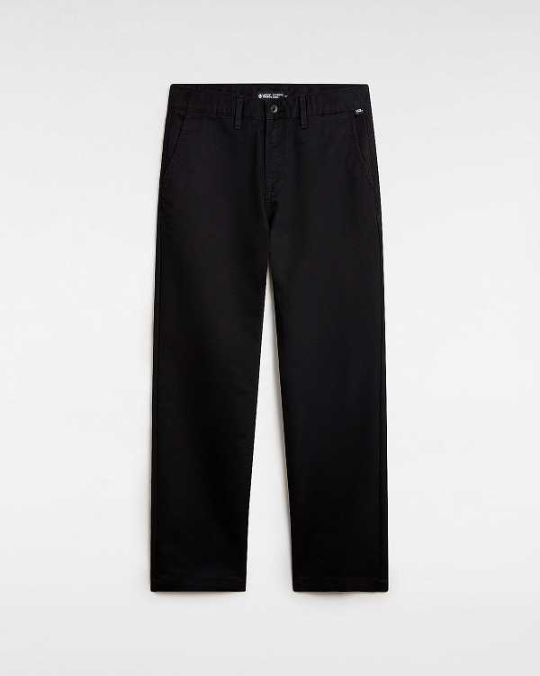 Black Men Vans Authentic Chino Slim Pants Canada | VN6980253