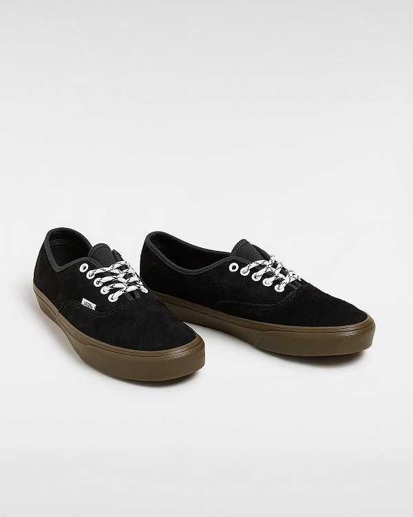 Black Men Vans Authentic Hairy Suede Sneakers Canada | VN6182370