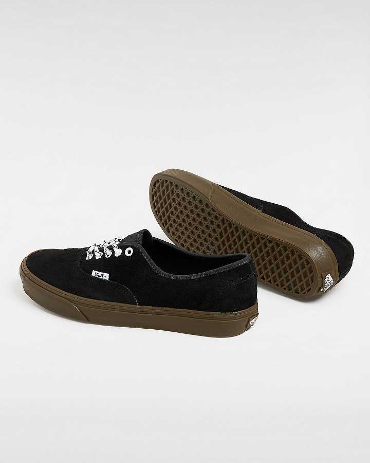 Black Men Vans Authentic Hairy Suede Sneakers Canada | VN6182370