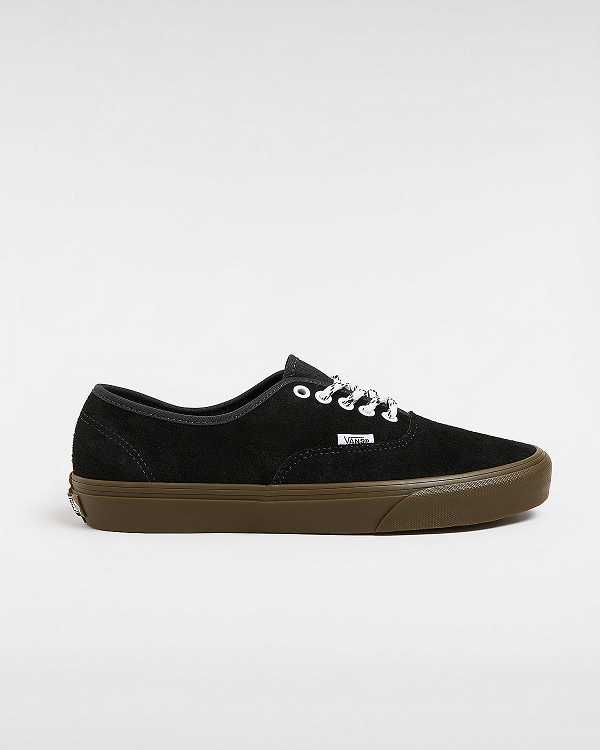 Black Men Vans Authentic Hairy Suede Sneakers Canada | VN6182370