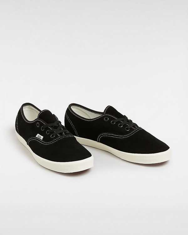 Black Men Vans Authentic Lowpro Suede Sneakers Canada | VN4390871