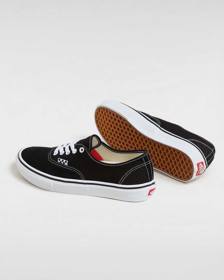 Black Men Vans Authentic Skate Shoes Canada | VN9508734