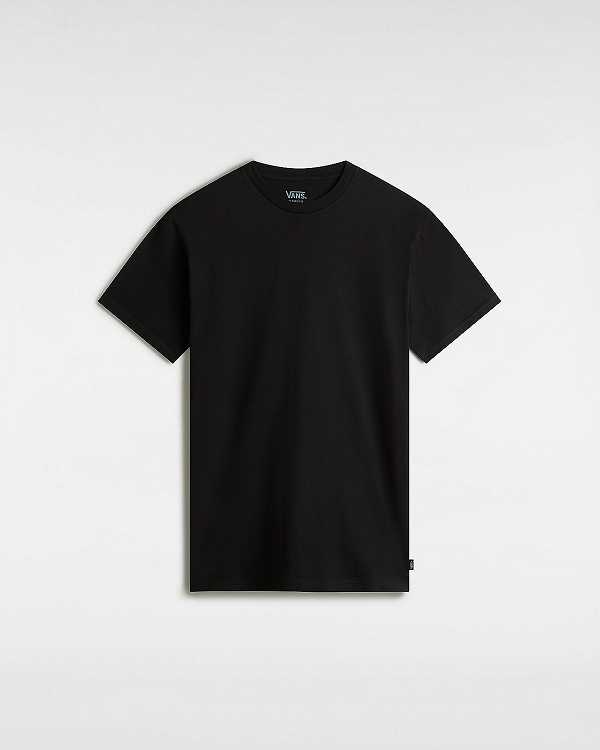 Black Men Vans Basic (3 pack) T Shirts Canada | VN0279348