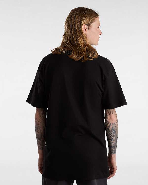 Black Men Vans Basic (3 pack) T Shirts Canada | VN0279348
