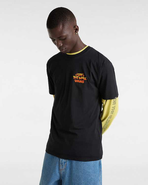 Black Men Vans Bouya T Shirts Canada | VN0529648