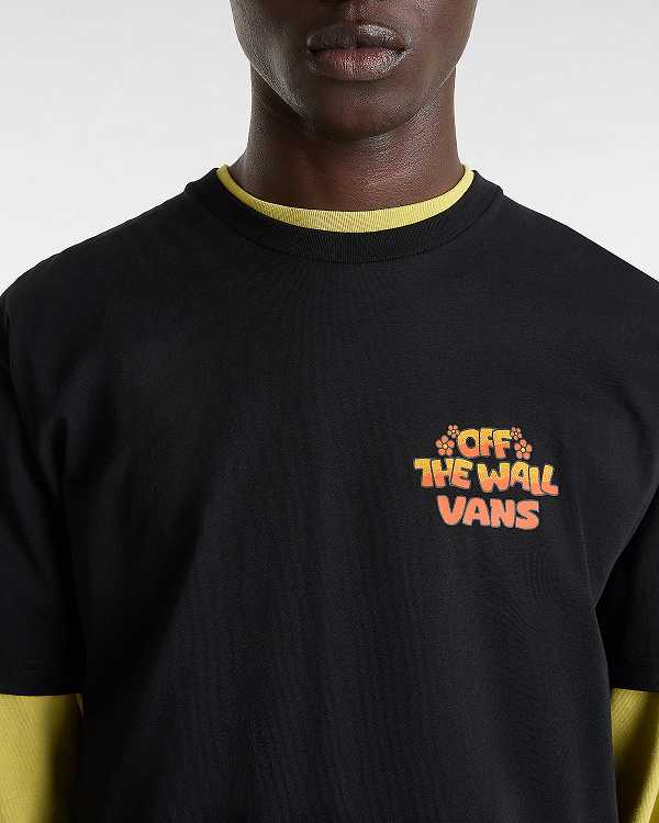 Black Men Vans Bouya T Shirts Canada | VN0529648
