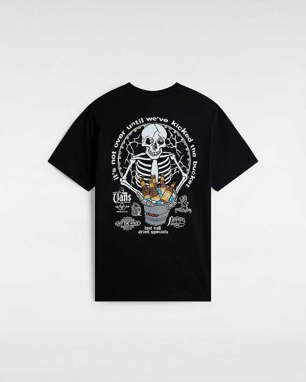 Black Men Vans Bucket List T Shirts Canada | VN9034761