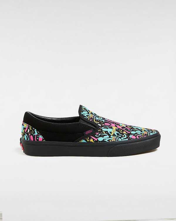 Black Men Vans Classic Slip On Shoes Canada | VN2450138