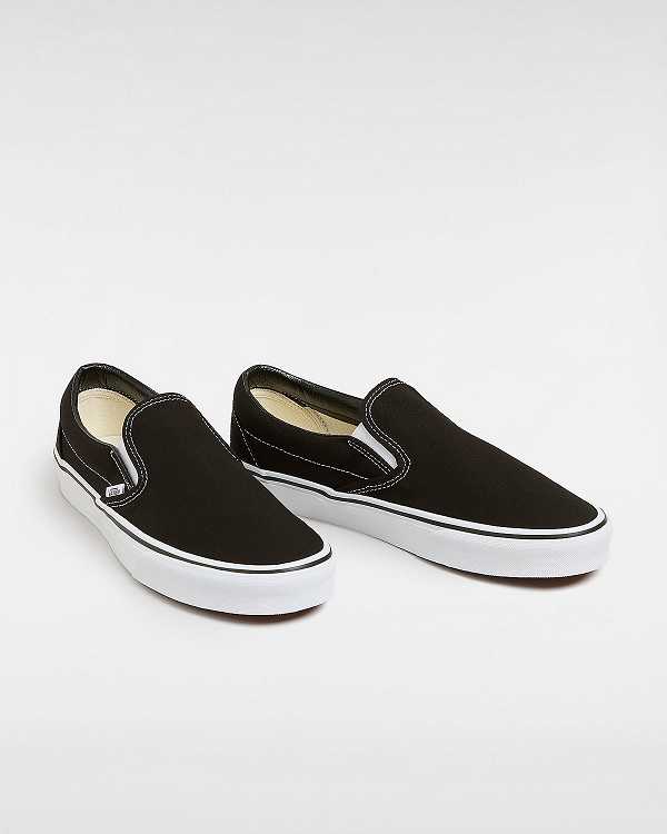 Black Men Vans Classic Slip On Shoes Canada | VN5429307
