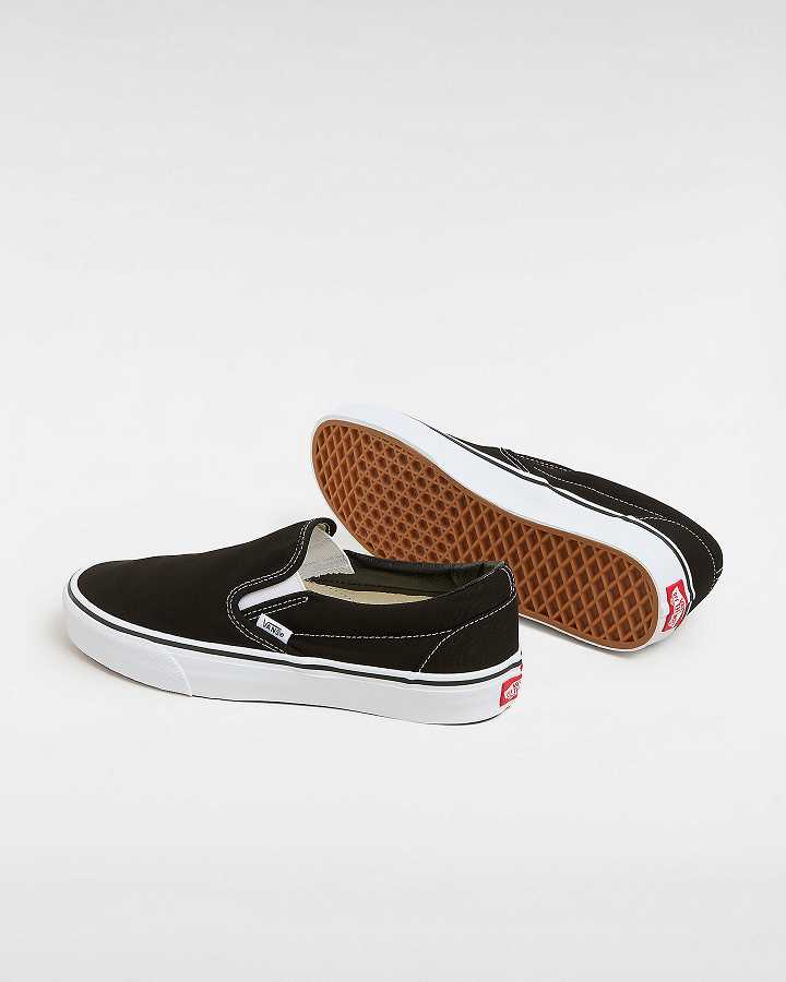 Black Men Vans Classic Slip On Shoes Canada | VN5429307