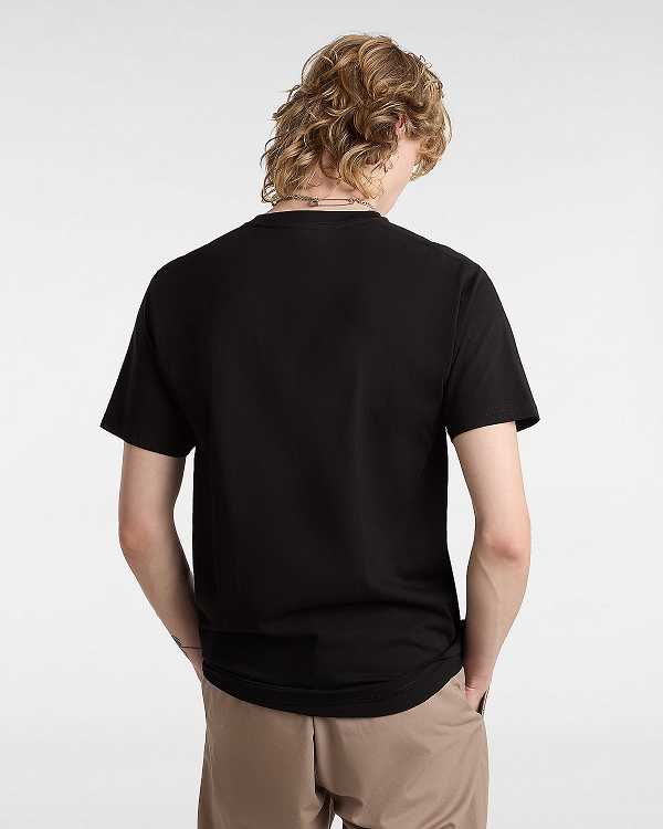 Black Men Vans Classic T Shirts Canada | VN8421536