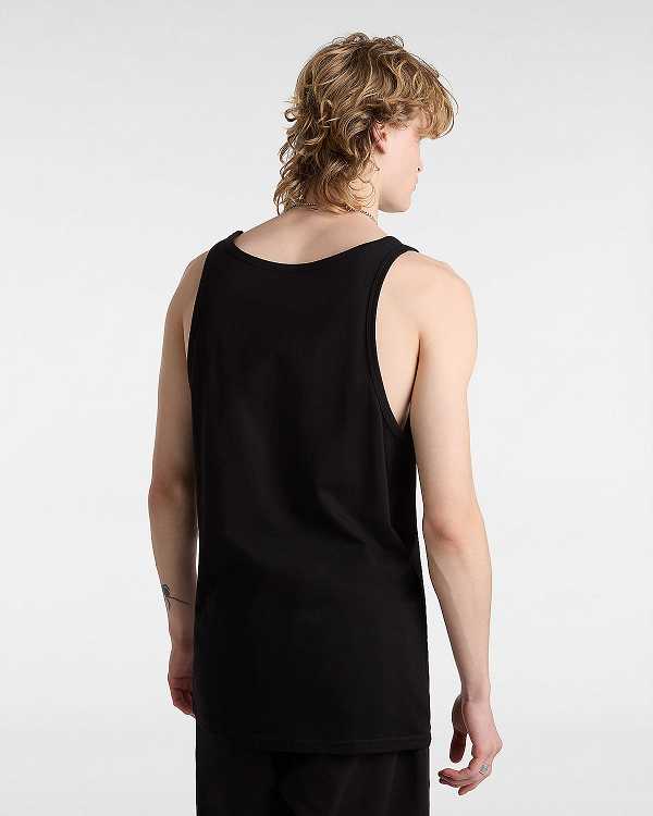 Black Men Vans Classic Tank Top Canada | VN2940631