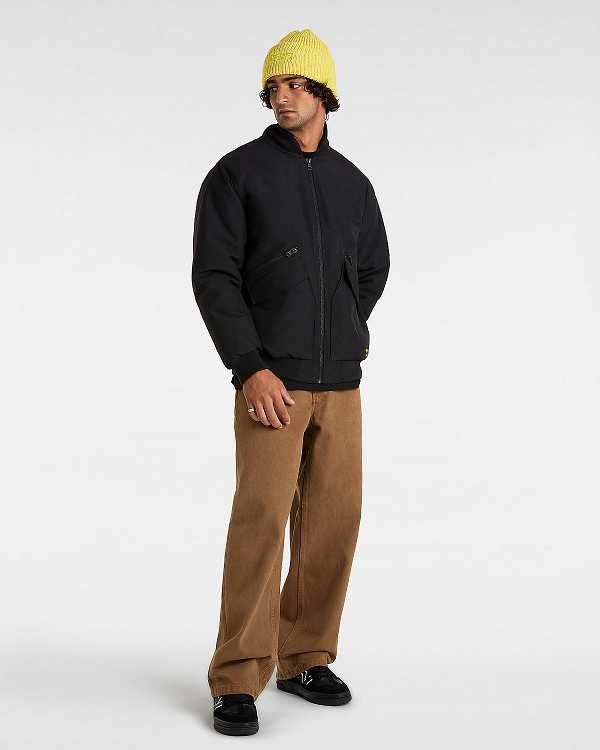 Black Men Vans Clifton Down Bomber Jackets Canada | VN6812073