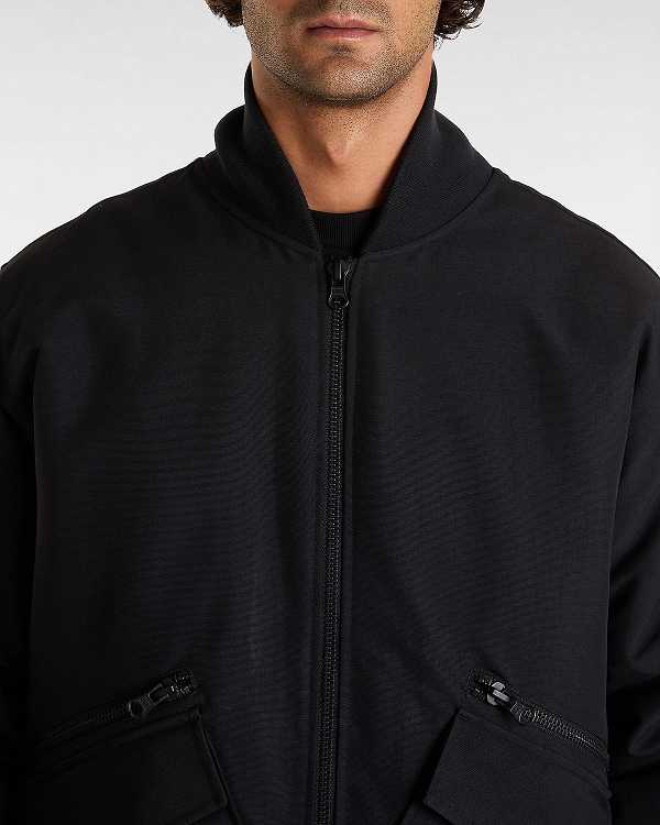 Black Men Vans Clifton Down Bomber Jackets Canada | VN6812073
