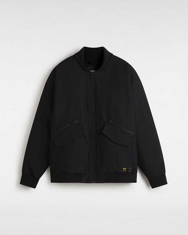 Black Men Vans Clifton Down Bomber Jackets Canada | VN6812073