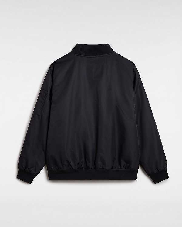 Black Men Vans Copley Bomber Jackets Canada | VN9735208