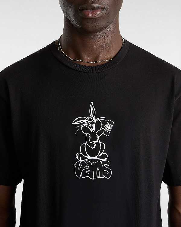Black Men Vans Crazy Eddy T Shirts Canada | VN5182436