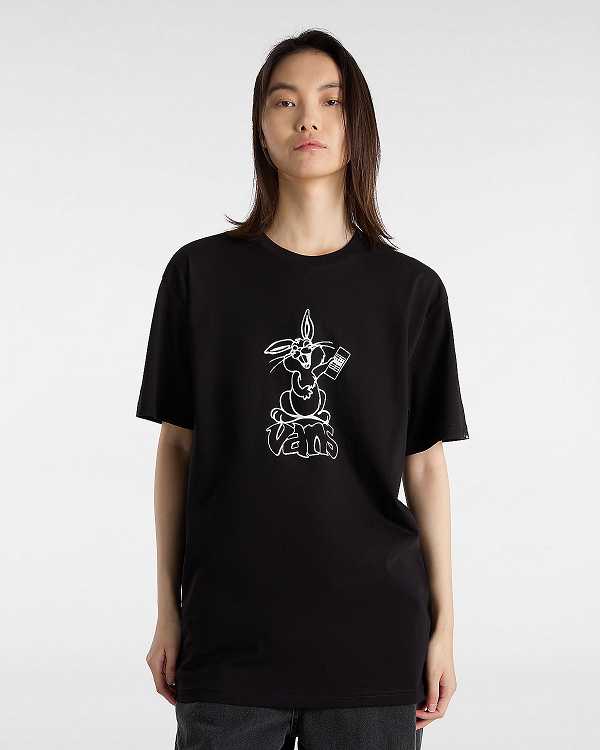 Black Men Vans Crazy Eddy T Shirts Canada | VN5182436
