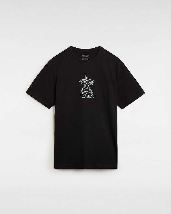 Black Men Vans Crazy Eddy T Shirts Canada | VN5182436
