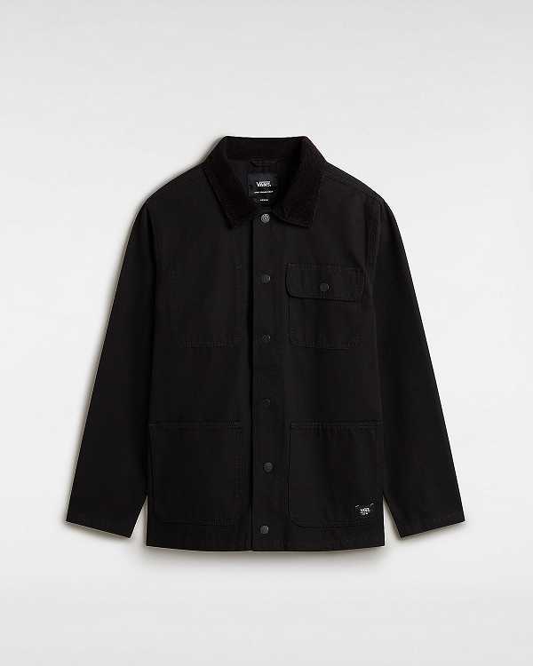 Black Men Vans Drill Chore Coat Canada | VN3619407