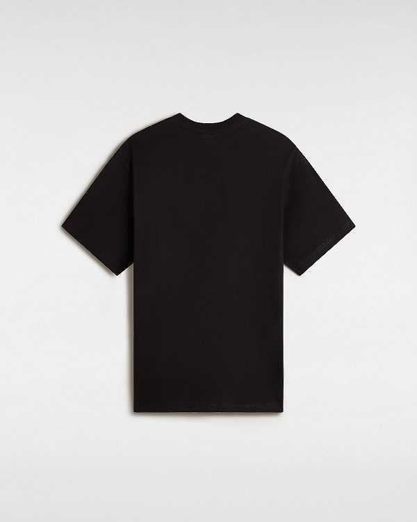 Black Men Vans Essential Loose T Shirts Canada | VN7814259