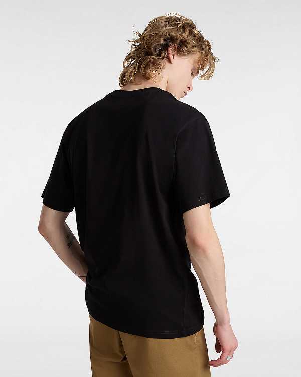 Black Men Vans Essential Loose T Shirts Canada | VN7814259