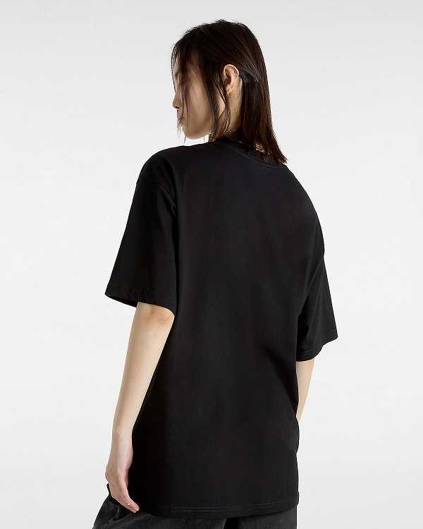 Black Men Vans Essential Loose T Shirts Canada | VN7814259