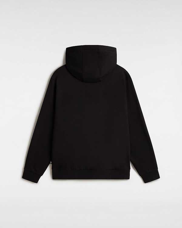 Black Men Vans Essential Relaxed Hoodie Canada | VN1703469