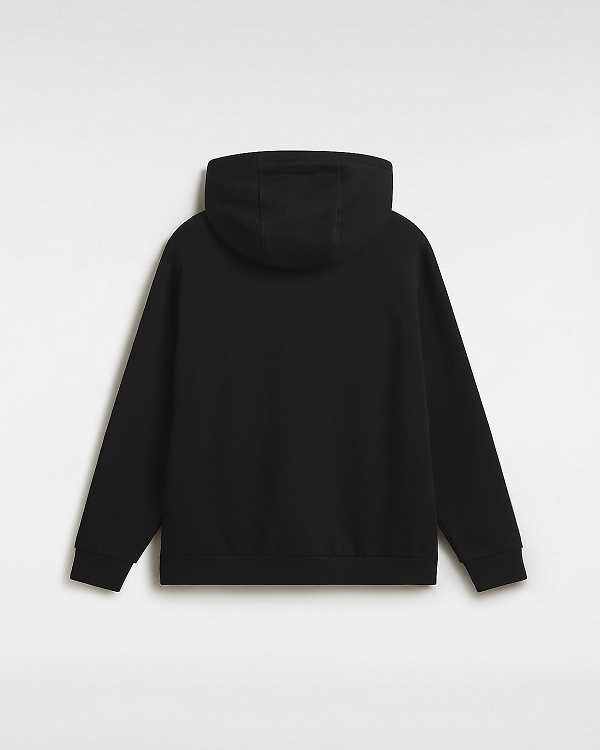 Black Men Vans Essential Relaxed Hoodie Canada | VN4125376