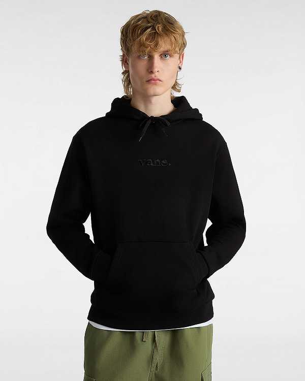 Black Men Vans Essential Relaxed Hoodie Canada | VN4125376