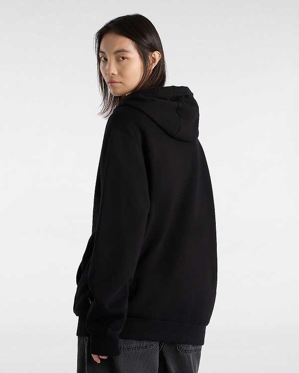 Black Men Vans Essential Relaxed Hoodie Canada | VN4125376