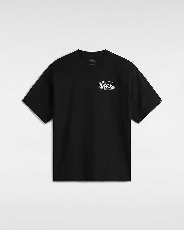 Black Men Vans Global Line T Shirts Canada | VN3789501