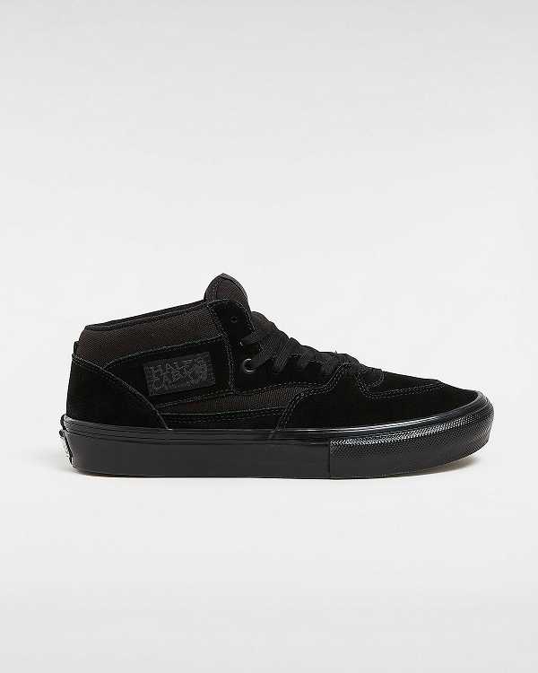 Black Men Vans Half Cab Skate Shoes Canada | VN1972803