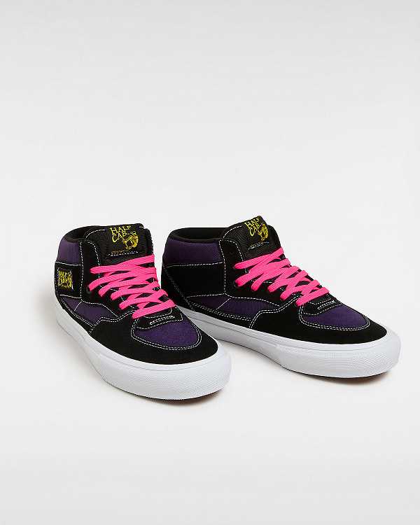 Black Men Vans Half Cab Skate Shoes Canada | VN2164035