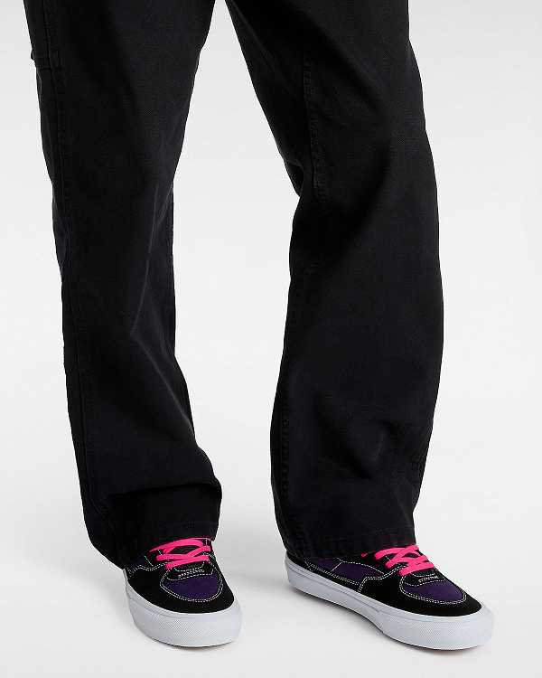 Black Men Vans Half Cab Skate Shoes Canada | VN2164035