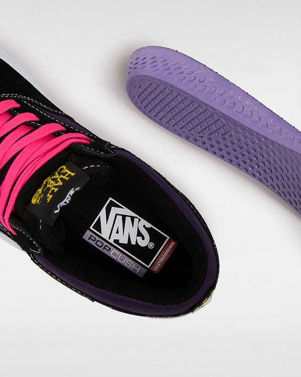 Black Men Vans Half Cab Skate Shoes Canada | VN2164035