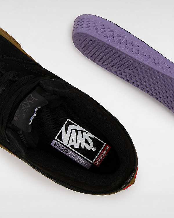 Black Men Vans Half Cab Skate Shoes Canada | VN9214357