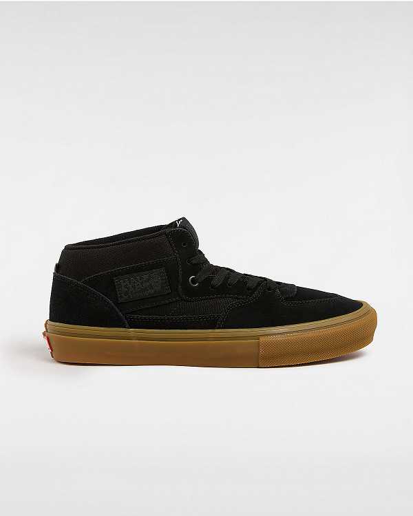 Black Men Vans Half Cab Skate Shoes Canada | VN9214357