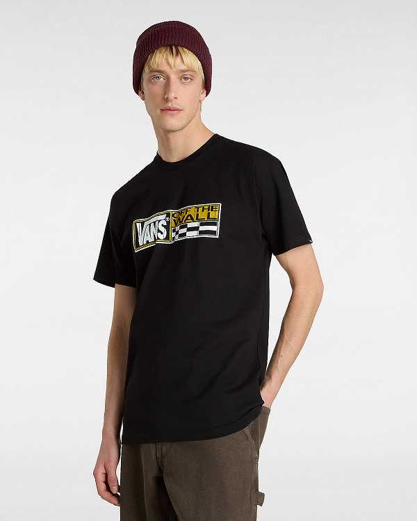 Black Men Vans Hi Stretch T Shirts Canada | VN0813652