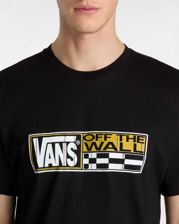 Black Men Vans Hi Stretch T Shirts Canada | VN0813652