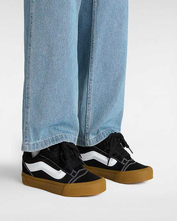 Black Men Vans Knu Skool Sneakers Canada | VN6285094