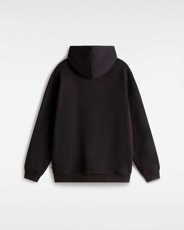 Black Men Vans Left Chest Embroidered Logo Hoodie Canada | VN1306859