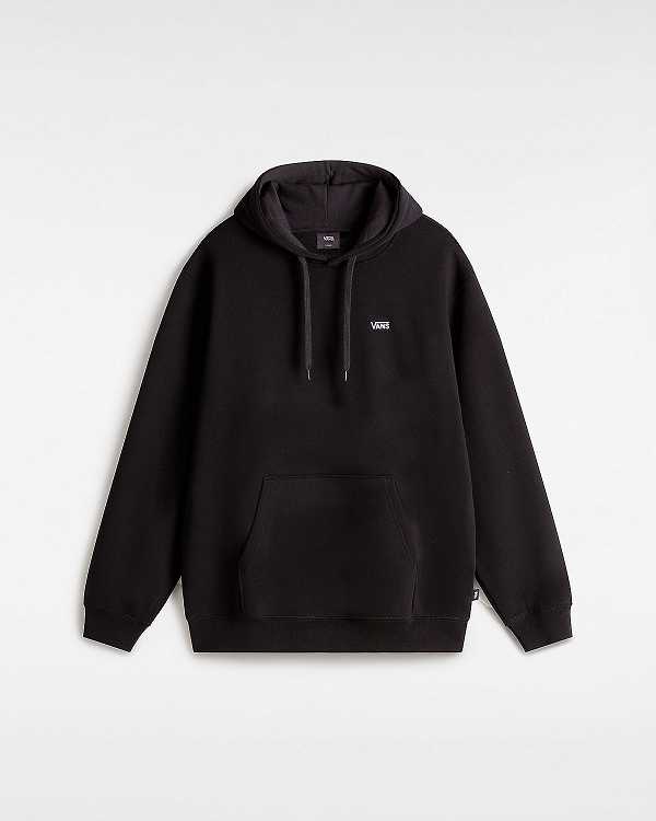 Black Men Vans Left Chest Embroidered Logo Hoodie Canada | VN1306859