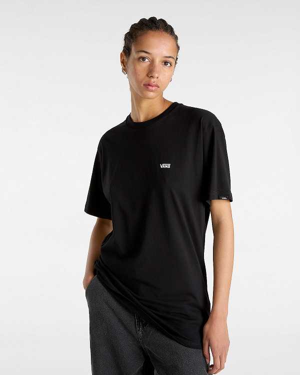 Black Men Vans Left Chest Logo T Shirts Canada | VN5163409