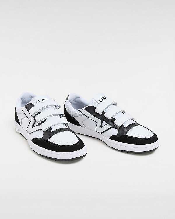 Black Men Vans Lowland ComfyCush Hook And Loop Tennis Shoes Canada | VN5902637